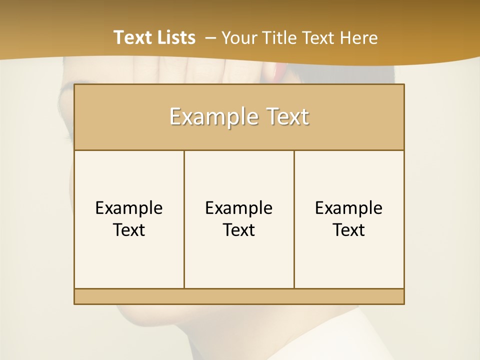 A Woman With Red Nail Polish On Her Nails PowerPoint Template