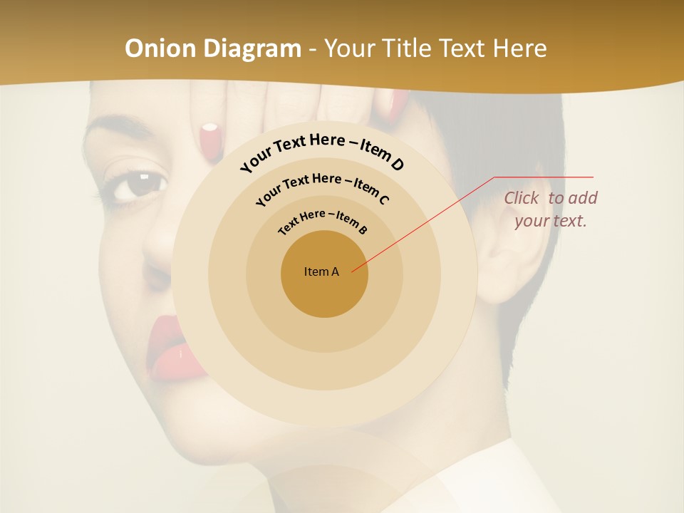 A Woman With Red Nail Polish On Her Nails PowerPoint Template