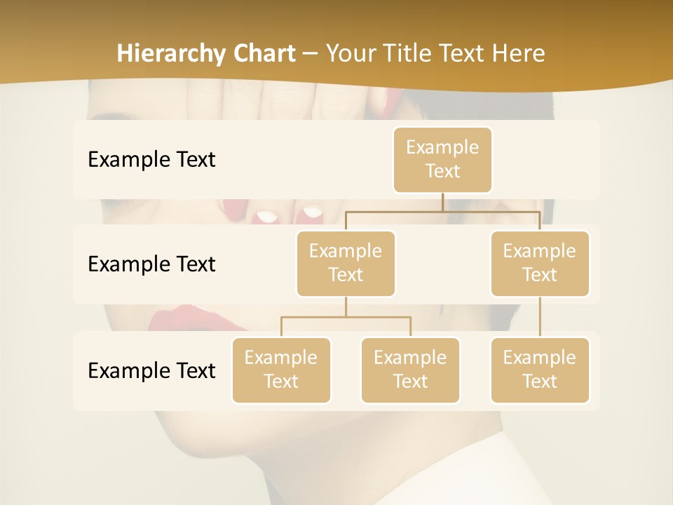 A Woman With Red Nail Polish On Her Nails PowerPoint Template