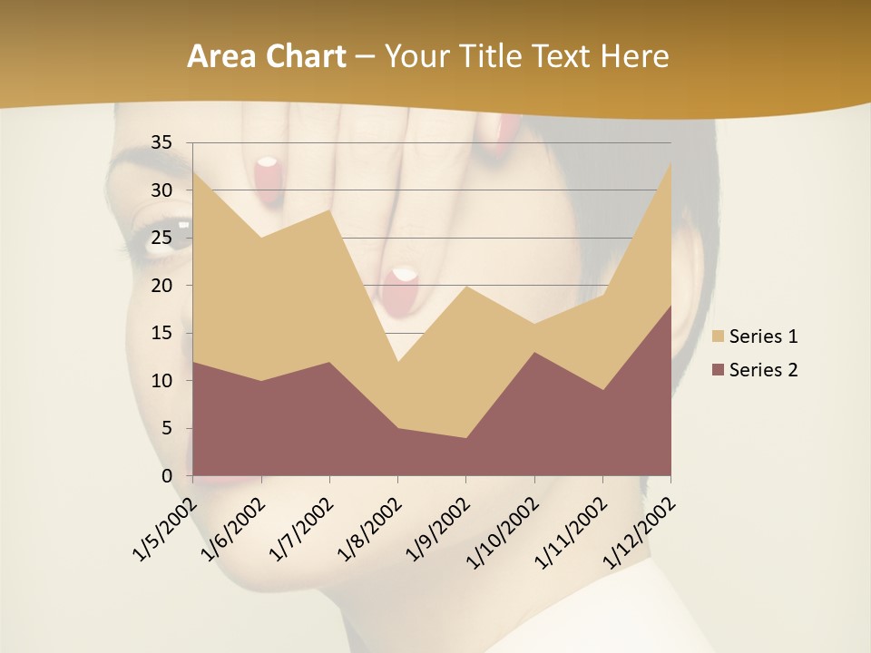A Woman With Red Nail Polish On Her Nails PowerPoint Template