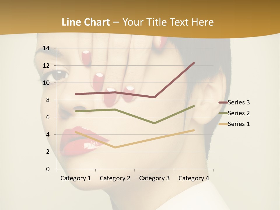A Woman With Red Nail Polish On Her Nails PowerPoint Template