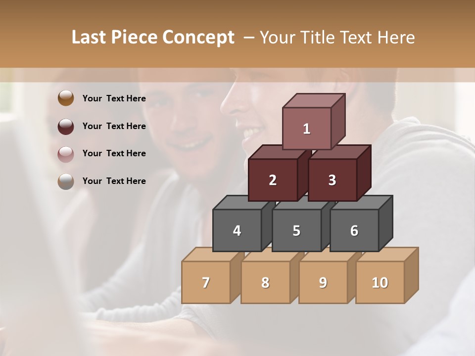 A Group Of People Sitting At A Table With Laptops PowerPoint Template