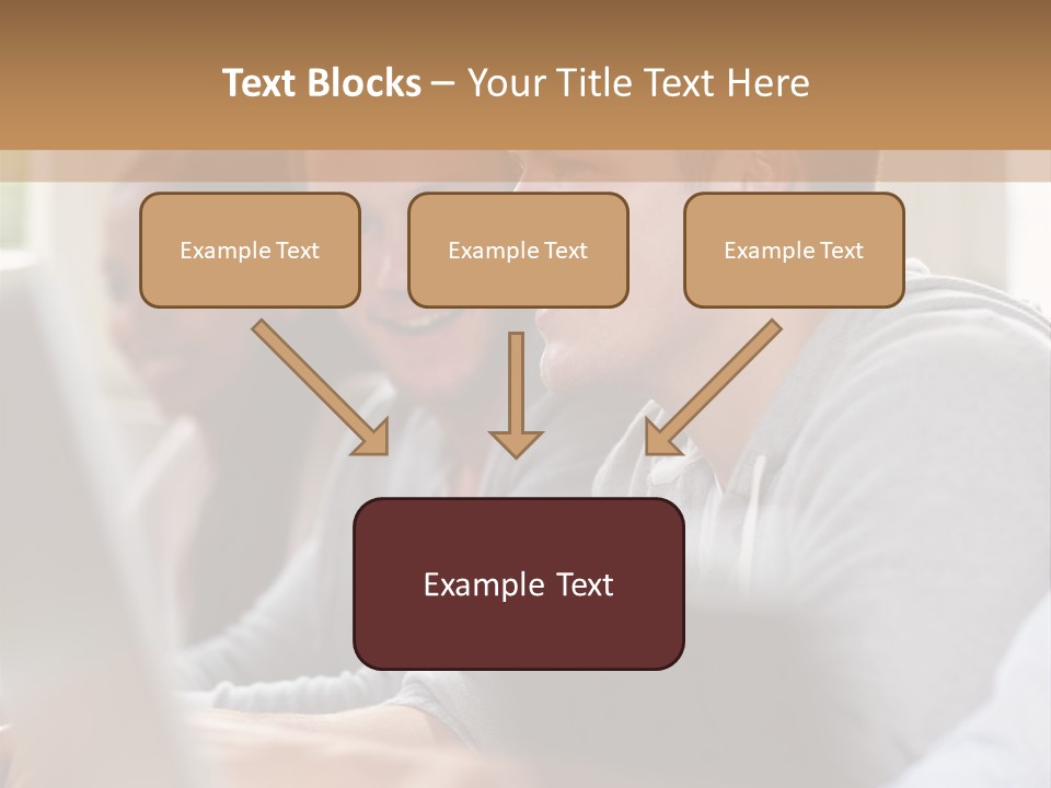 A Group Of People Sitting At A Table With Laptops PowerPoint Template