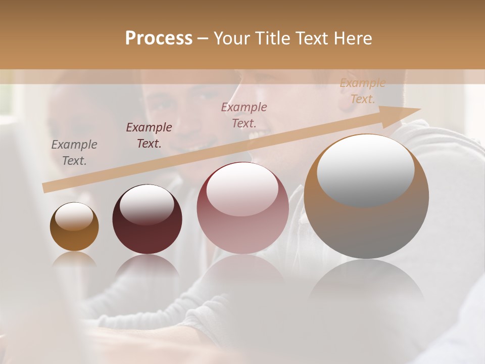 A Group Of People Sitting At A Table With Laptops PowerPoint Template