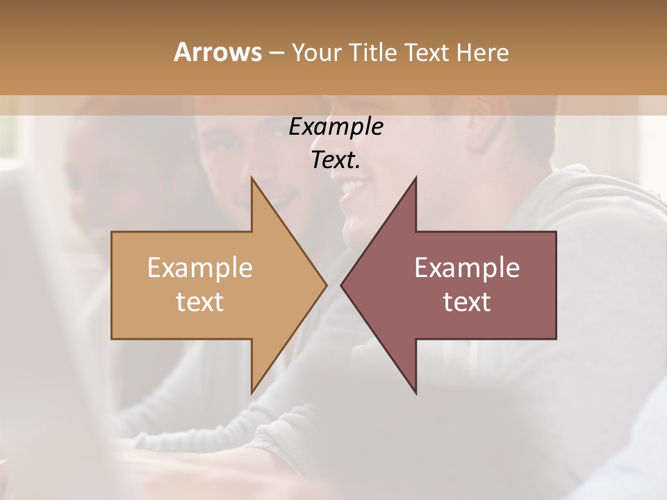 A Group Of People Sitting At A Table With Laptops PowerPoint Template