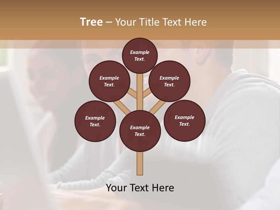 A Group Of People Sitting At A Table With Laptops PowerPoint Template