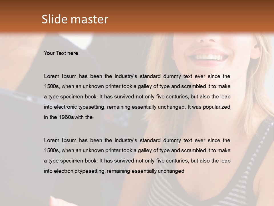 A Group Of Young People Looking At Something On A Tablet PowerPoint Template