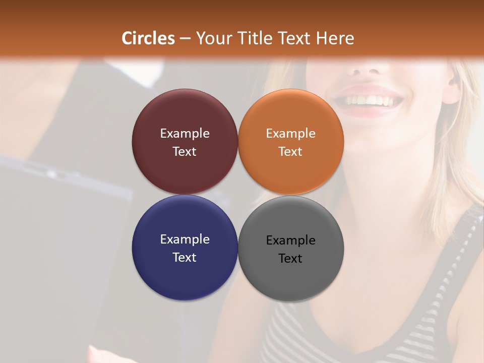 A Group Of Young People Looking At Something On A Tablet PowerPoint Template