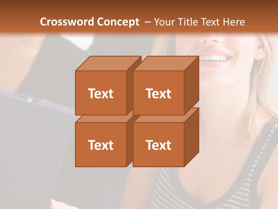 A Group Of Young People Looking At Something On A Tablet PowerPoint Template