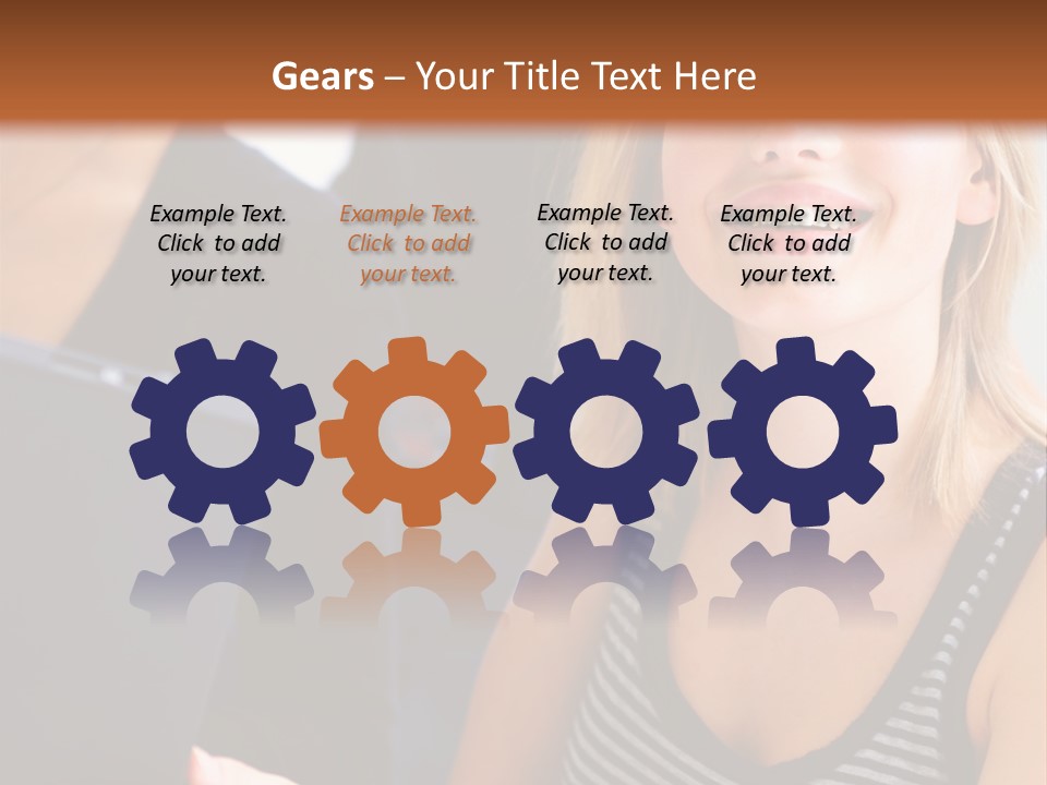 A Group Of Young People Looking At Something On A Tablet PowerPoint Template