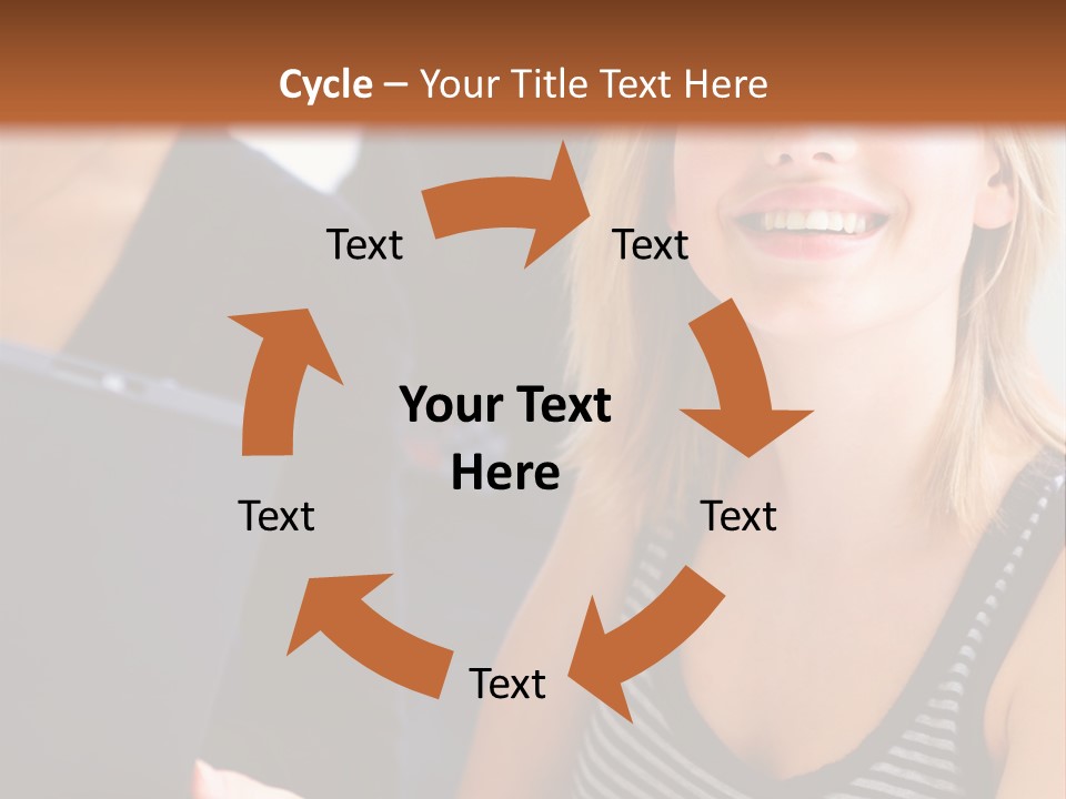 A Group Of Young People Looking At Something On A Tablet PowerPoint Template