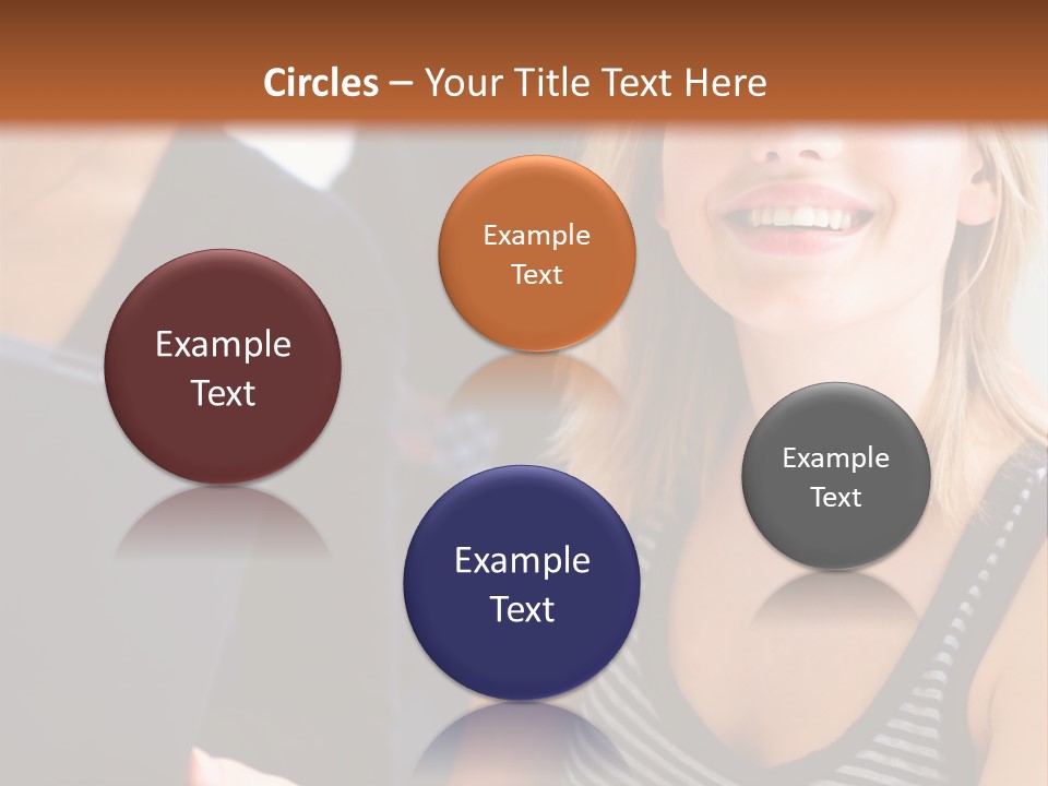 A Group Of Young People Looking At Something On A Tablet PowerPoint Template