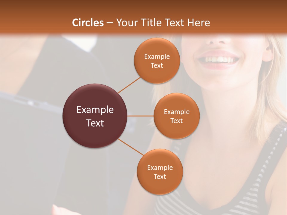 A Group Of Young People Looking At Something On A Tablet PowerPoint Template