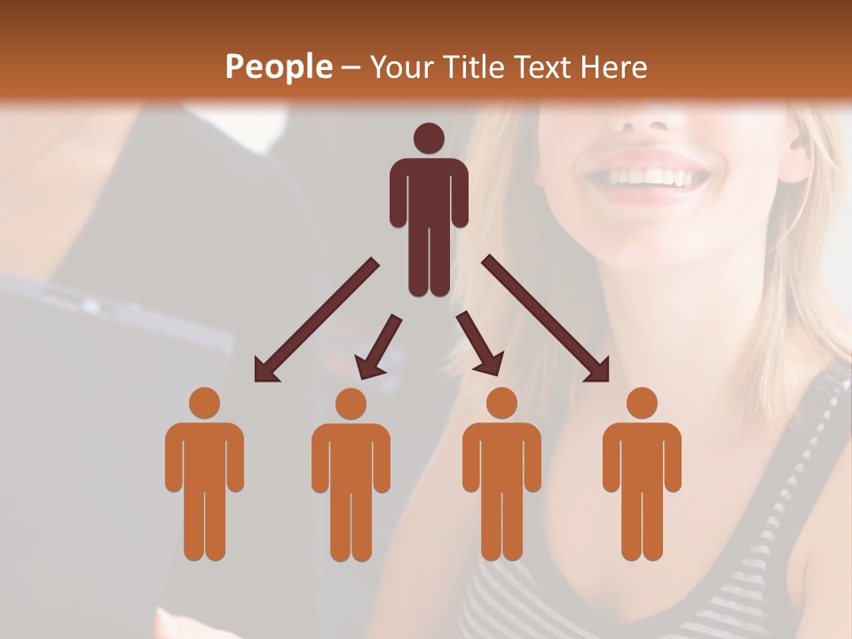 A Group Of Young People Looking At Something On A Tablet PowerPoint Template