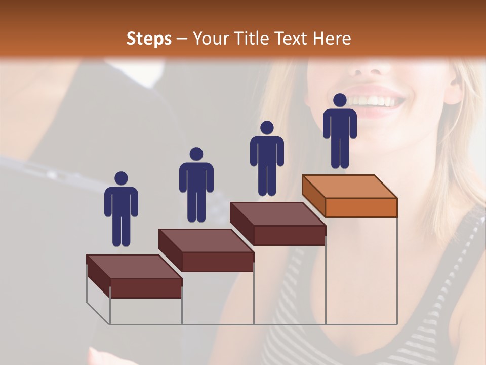 A Group Of Young People Looking At Something On A Tablet PowerPoint Template