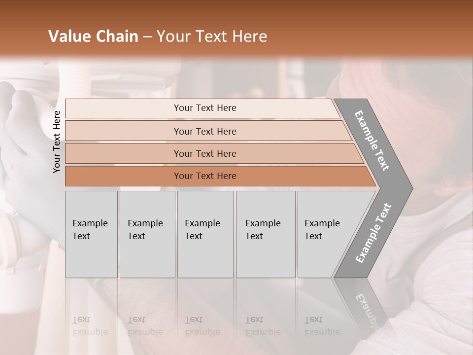 A Man Working On A Pipe In A Kitchen PowerPoint Template