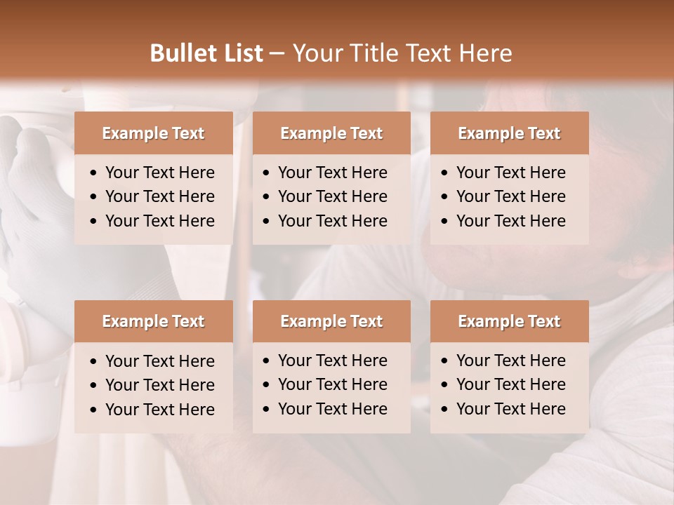 A Man Working On A Pipe In A Kitchen PowerPoint Template