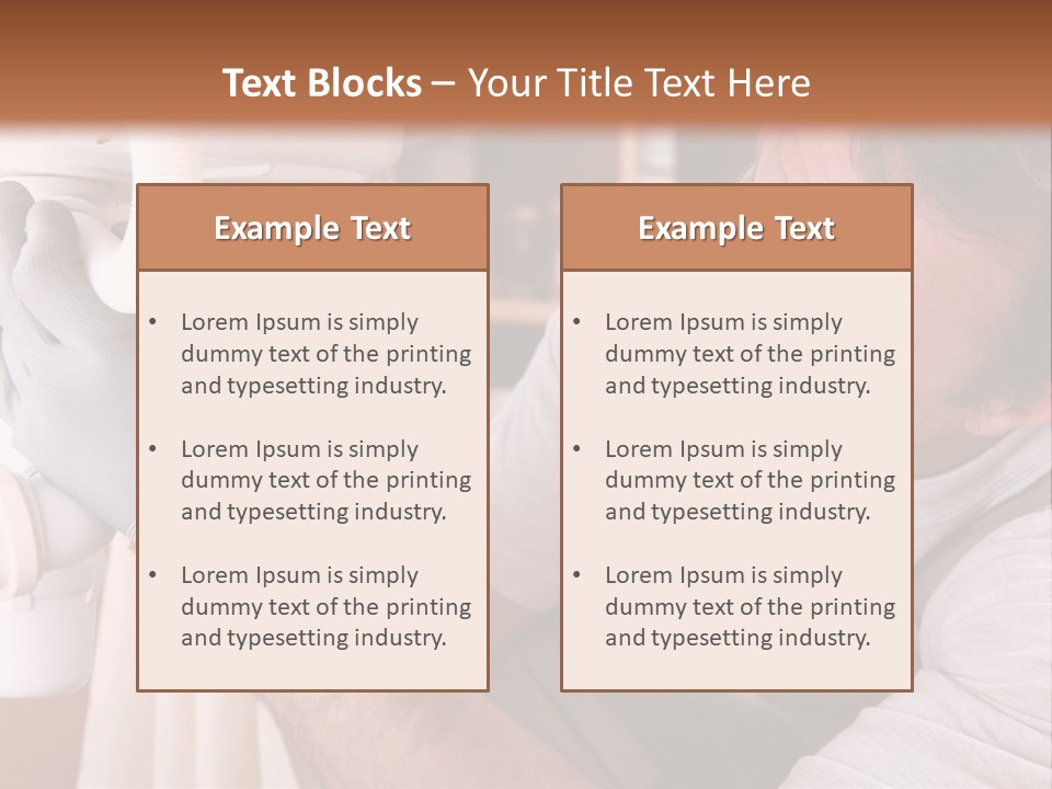 A Man Working On A Pipe In A Kitchen PowerPoint Template