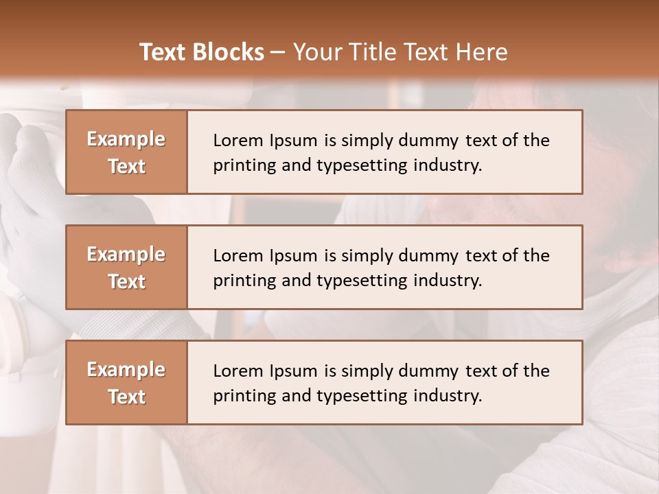 A Man Working On A Pipe In A Kitchen PowerPoint Template
