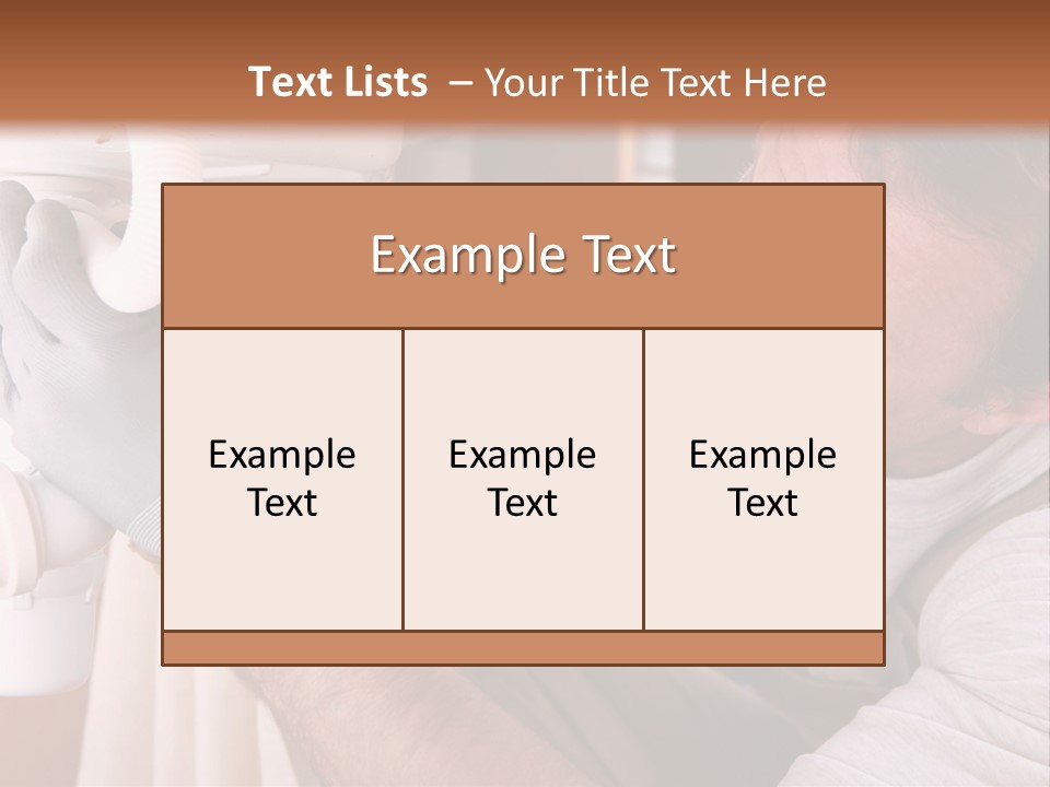 A Man Working On A Pipe In A Kitchen PowerPoint Template