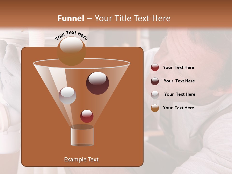 A Man Working On A Pipe In A Kitchen PowerPoint Template
