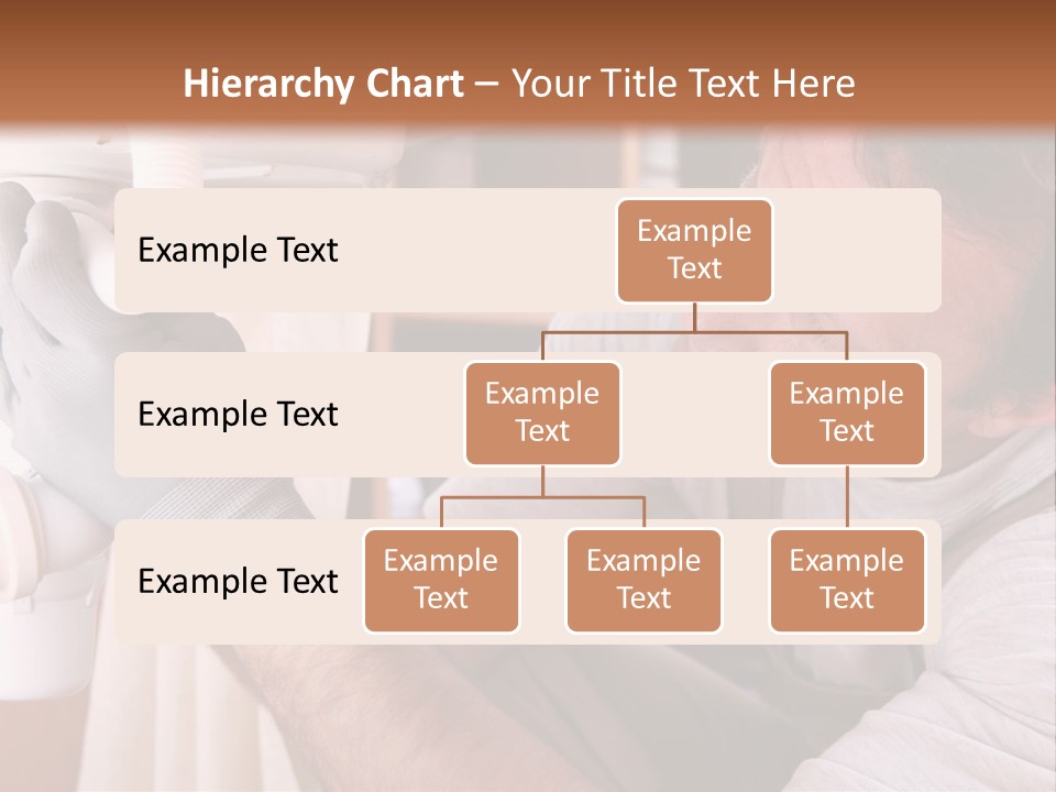 A Man Working On A Pipe In A Kitchen PowerPoint Template
