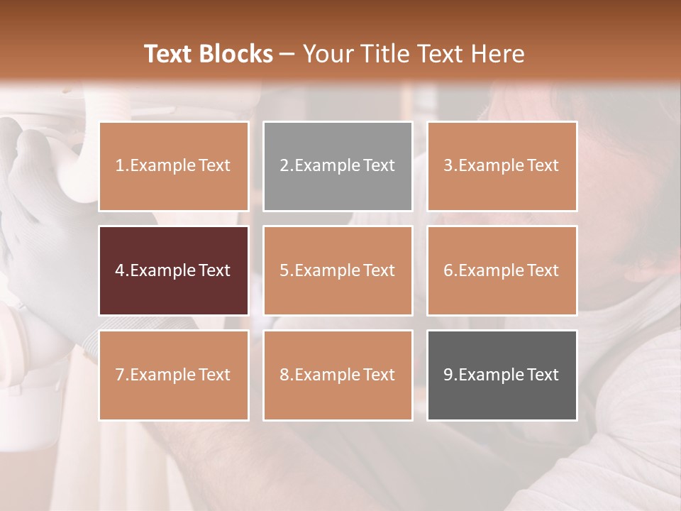 A Man Working On A Pipe In A Kitchen PowerPoint Template