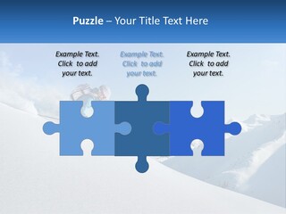 A Person Riding Skis Down A Snow Covered Slope PowerPoint Template