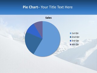 A Person Riding Skis Down A Snow Covered Slope PowerPoint Template