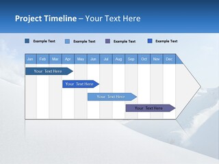 A Person Riding Skis Down A Snow Covered Slope PowerPoint Template