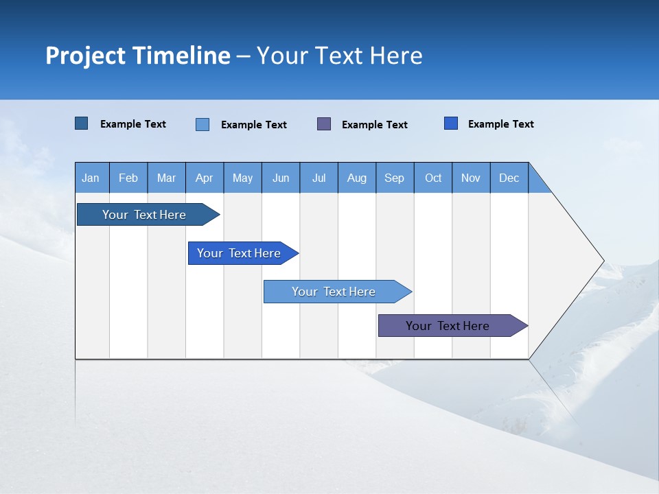 A Person Riding Skis Down A Snow Covered Slope PowerPoint Template