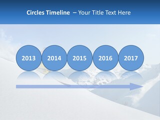 A Person Riding Skis Down A Snow Covered Slope PowerPoint Template