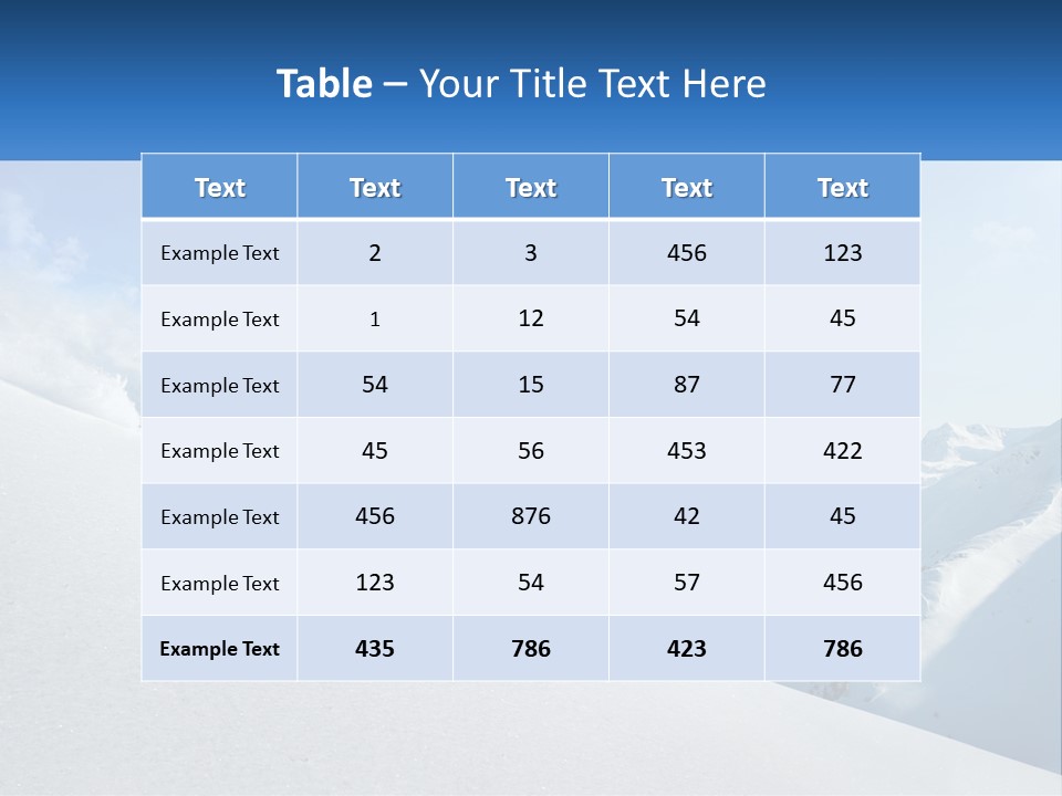 A Person Riding Skis Down A Snow Covered Slope PowerPoint Template