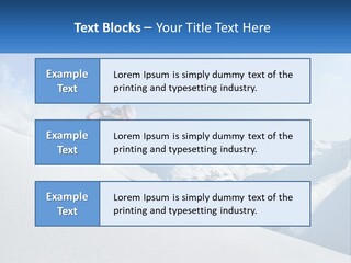 A Person Riding Skis Down A Snow Covered Slope PowerPoint Template