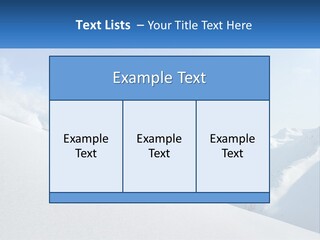 A Person Riding Skis Down A Snow Covered Slope PowerPoint Template