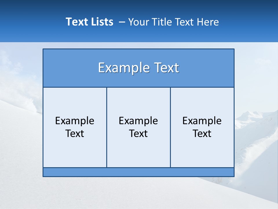 A Person Riding Skis Down A Snow Covered Slope PowerPoint Template