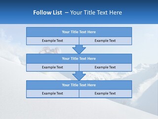 A Person Riding Skis Down A Snow Covered Slope PowerPoint Template
