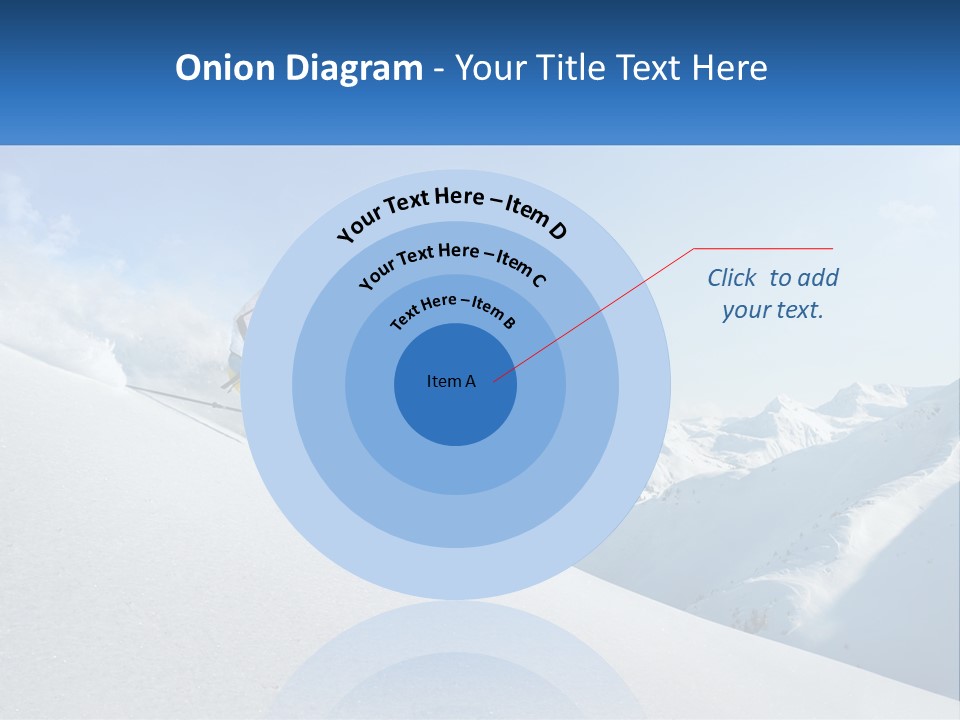A Person Riding Skis Down A Snow Covered Slope PowerPoint Template