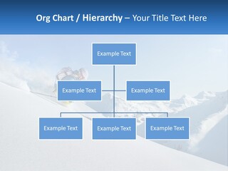 A Person Riding Skis Down A Snow Covered Slope PowerPoint Template