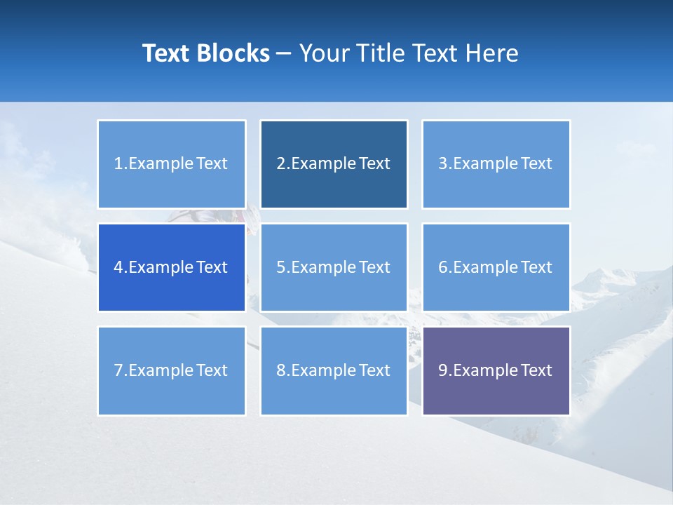 A Person Riding Skis Down A Snow Covered Slope PowerPoint Template