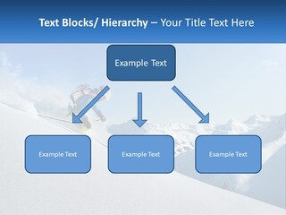 A Person Riding Skis Down A Snow Covered Slope PowerPoint Template