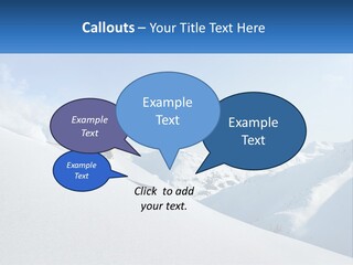 A Person Riding Skis Down A Snow Covered Slope PowerPoint Template