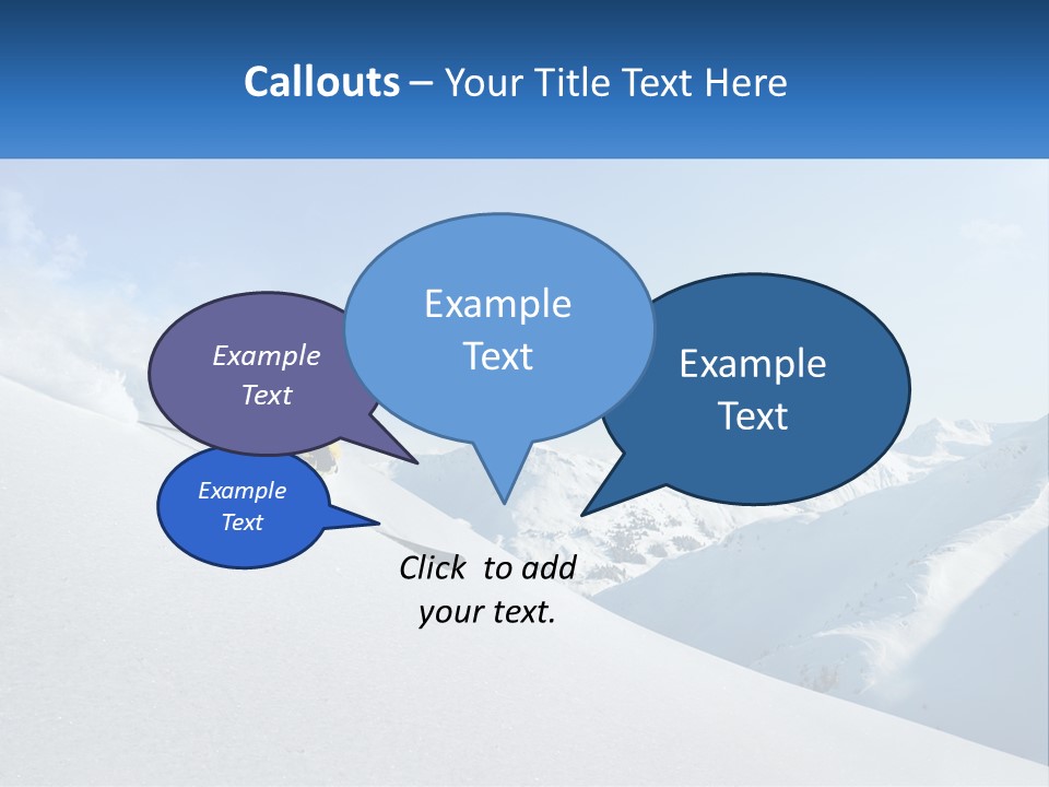 A Person Riding Skis Down A Snow Covered Slope PowerPoint Template