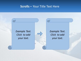 A Person Riding Skis Down A Snow Covered Slope PowerPoint Template