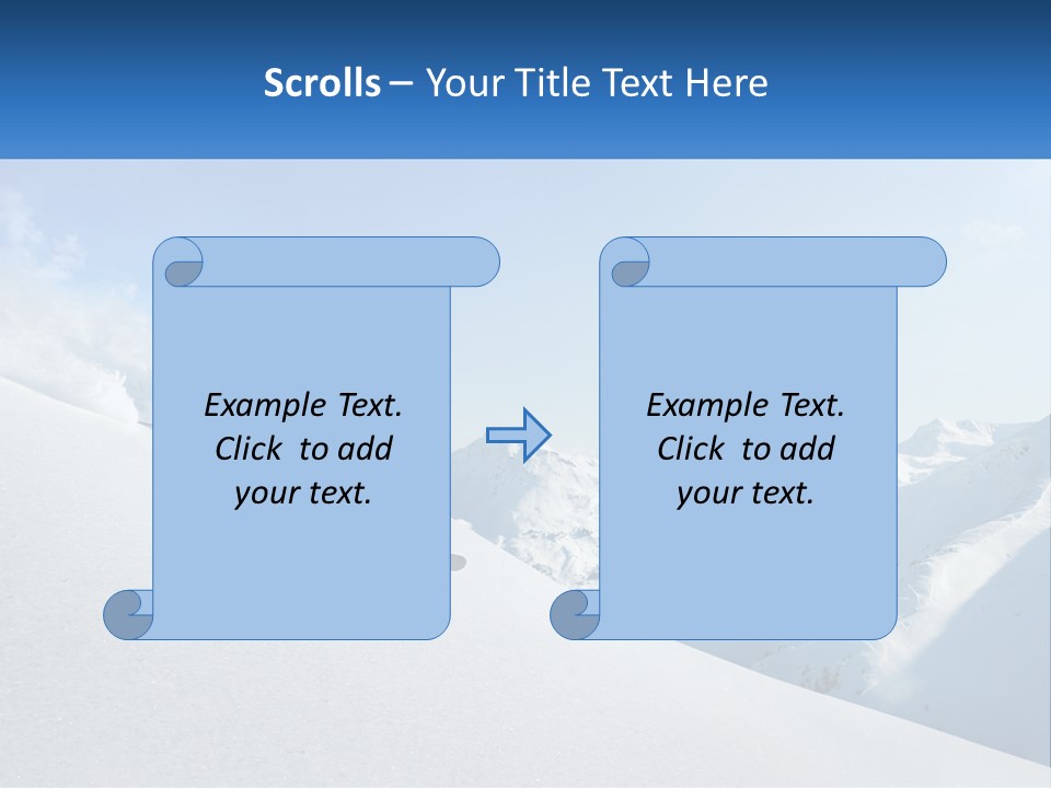 A Person Riding Skis Down A Snow Covered Slope PowerPoint Template