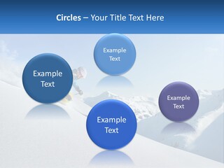 A Person Riding Skis Down A Snow Covered Slope PowerPoint Template