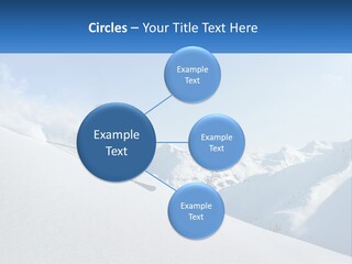 A Person Riding Skis Down A Snow Covered Slope PowerPoint Template