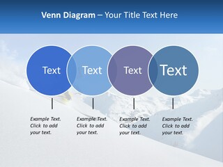 A Person Riding Skis Down A Snow Covered Slope PowerPoint Template