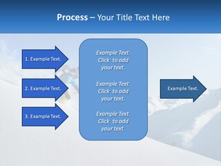 A Person Riding Skis Down A Snow Covered Slope PowerPoint Template