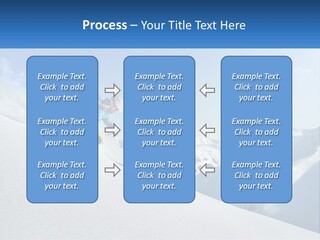 A Person Riding Skis Down A Snow Covered Slope PowerPoint Template